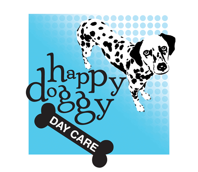 Happy Doggy Day Care Logo